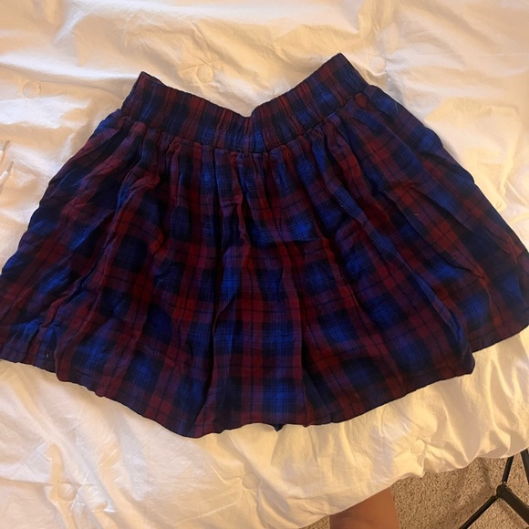 Hip hop dark plaid skirt YV43917 main image 0